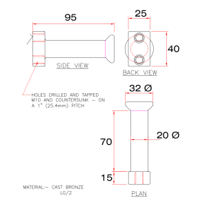 Earthing Terminal for Substation Bus Bar 331201