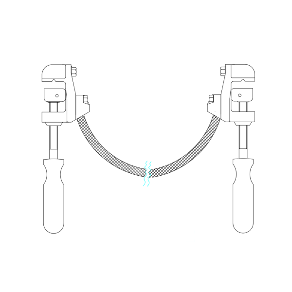 Equipotential Jumper with GC27 AL Clamps