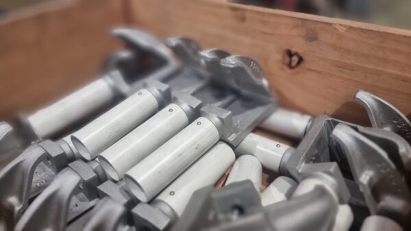 Line Clamp 38 under construction awaiting operating handles to be attached.