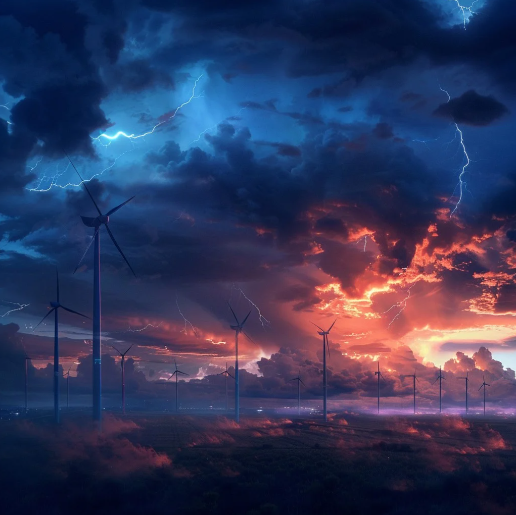 Lightnings and pylons