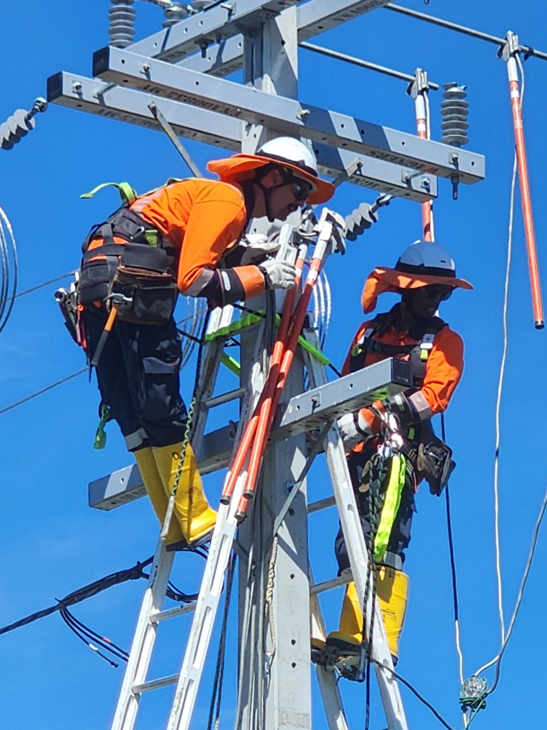 Betacom Earthing portable earthing devices in use at 2025 Connexis Connections